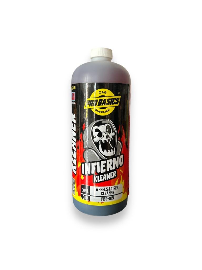 Infierno Kleaner, 1  litro, limpiador de rines, llantas, calipers, neutro