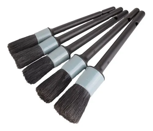 Brochas, picel, cepillos para Detallado , kit de 5 Piezas, Mezcla pelo natura y sintético. 
