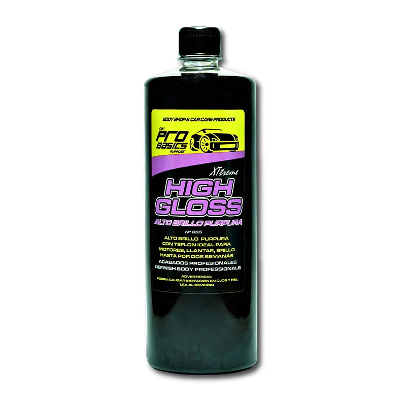 Probasics, High Gloss Xtreme, Abrillantador de plasticos larga duración,  1 lt.