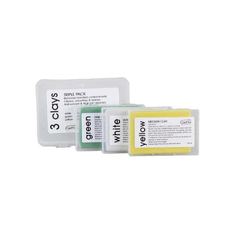 Carpro, Ki de 3 Clays, triple pack. 3 x 100 gr., Grado Ultraligero, ligero y medio