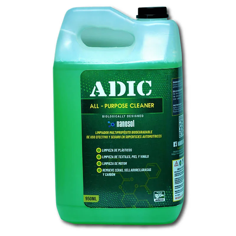 NANOSOL ADIC, APC concentrado, para telas, plasticos, vinil, gomas, 3.5 lts.