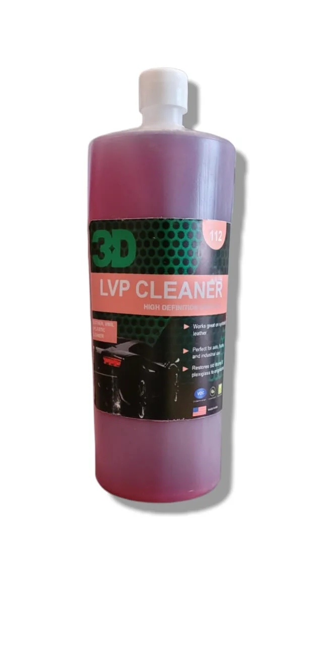 3D LVP Cleaner , limpiador especializado para piel y plasticos finos ,1 litro, producto a granel