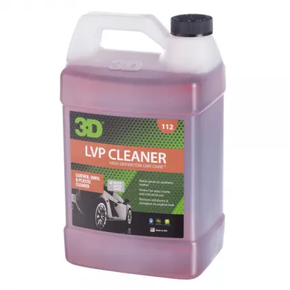 3D LVP Cleaner , limpiador especializado para piel y plasticos finos , Galon, 3.7 lts 