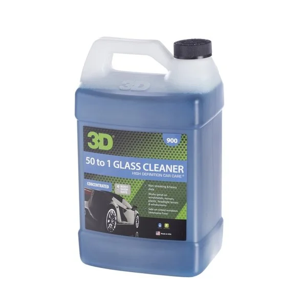 3D 50 To 1 Glass Cleaner – Limpiavidrios Concentrado 128 oz.