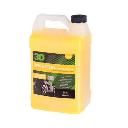 3D UPHOLSTERY &amp; CARPET SHAMPOO Shampoo para lavado de tapicerias, alfombras,Galon 3.78