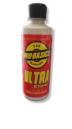 Probasics, ULTRA CLEAR, pulimento para cromo y cristales, 250 ml 