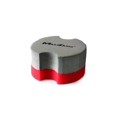 Maxshine, Esponja aplicadora de cera, goma EVA, color negro y rojo