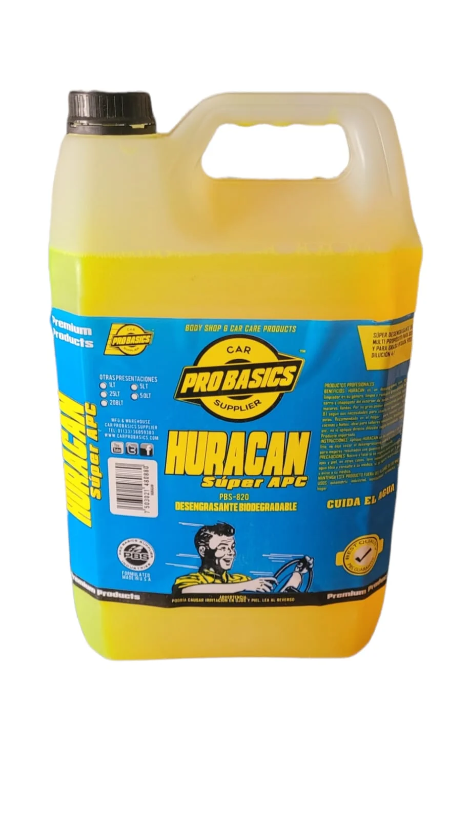 ProBasics, Huracan Super APC, Concentrado, Galon 5 Litros