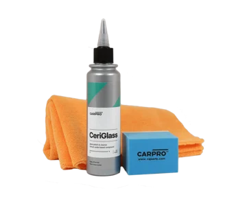 CarPro, Ceriglass, kit Pulimento para cristales, toalla y aplicador, 150 ml. (5 oz.)