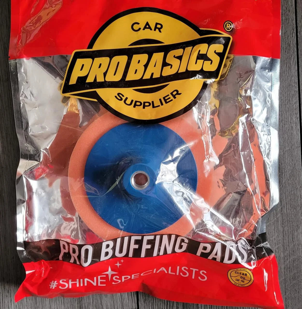 ProBasics, Pad o Esponja para Pulido intermedio, 6 pulgadas con respaldo 5/8.