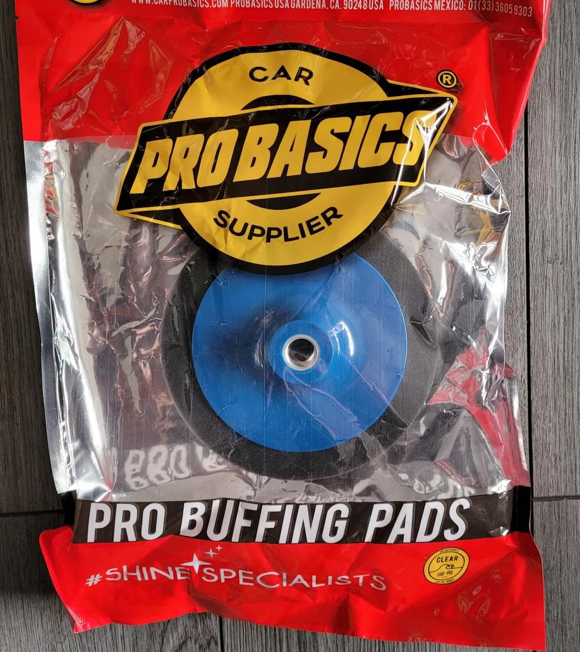 ProBasics, Pad o Esponja para Abrillantado , 6 pulgadas con respaldo 5/8.