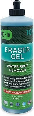 3D, Eraser gel , Eliminador de marcas de agua, 16 oz 