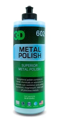 3d, Metal Polish, pulimento para metales,  16oz 