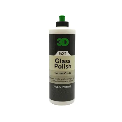 3D, Glass Polish, Pulimento para Cristales y vidrios, 16 oz 
