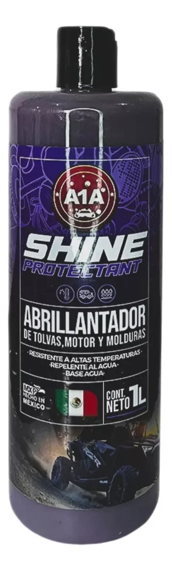 A1A , Shine Protectant , Abrillantador de Tolvas , Motor , Y Molduras, 600 ml.