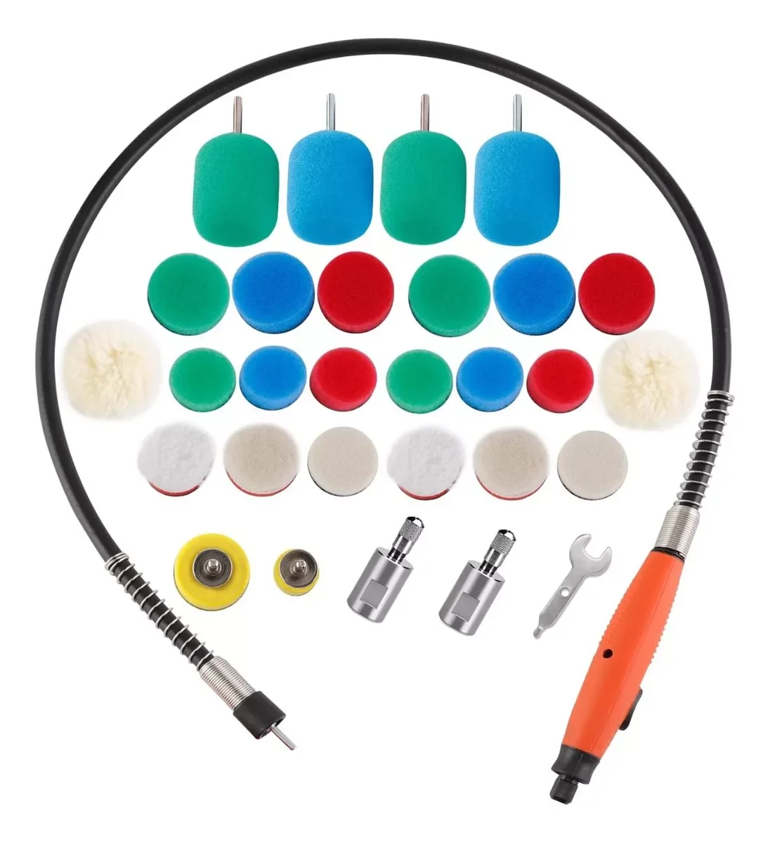 Nano Pulidora Kit 30pz Mini Sistema Pulido Nano Polisher para Rotativa