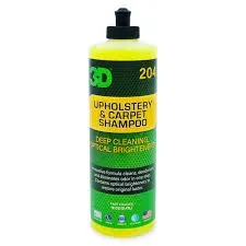 3D UPHOLSTERY &amp; CARPET SHAMPOO Shampoo para lavado de tapicerias, alfombras, 16oz.