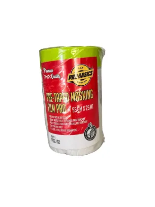 PRE-TAPED MASKING FILM PRO , 140cm x 25 mts