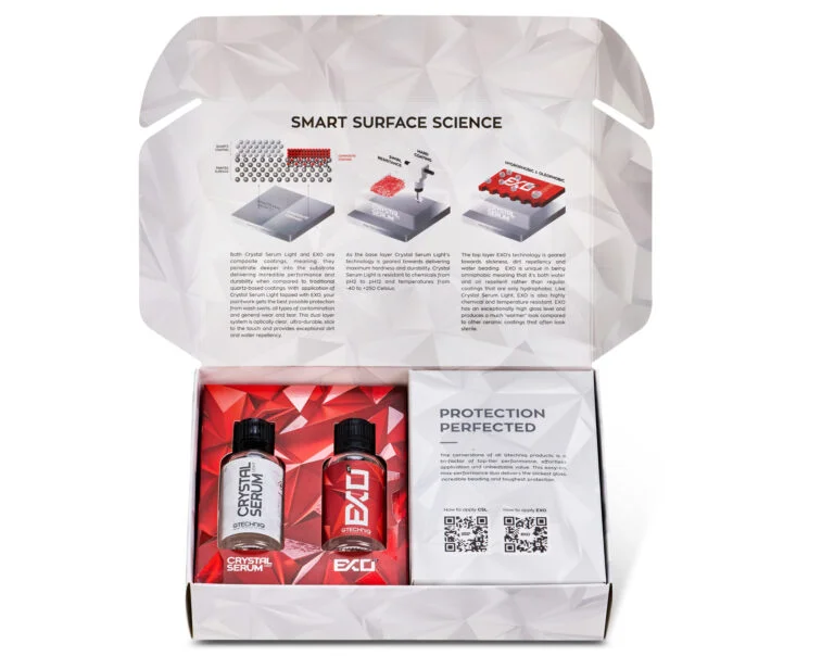 Gtechniq, kit Crystal Serum Light + Exo V5 de  30 ml c/u. 