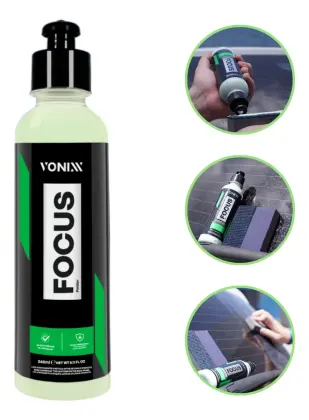 VONIXX FOCUS, removedor de marcas de agua para cristales y espejos, 240 ml