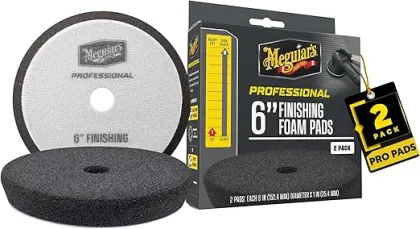 Meguiar's Pads de Espuma de Acabado 6" - M6FFP2 - Profesional para Mayor Brillo y Protección