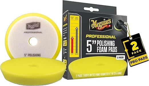 Meguiars M5PFP2 Set 2 Pads Amarillos 5 Pulido