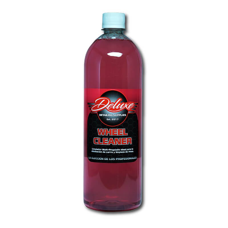 Deluxe Detailing, Wheel Cleaner, Limpiador de Rines, elimina sarro, 1 lt.